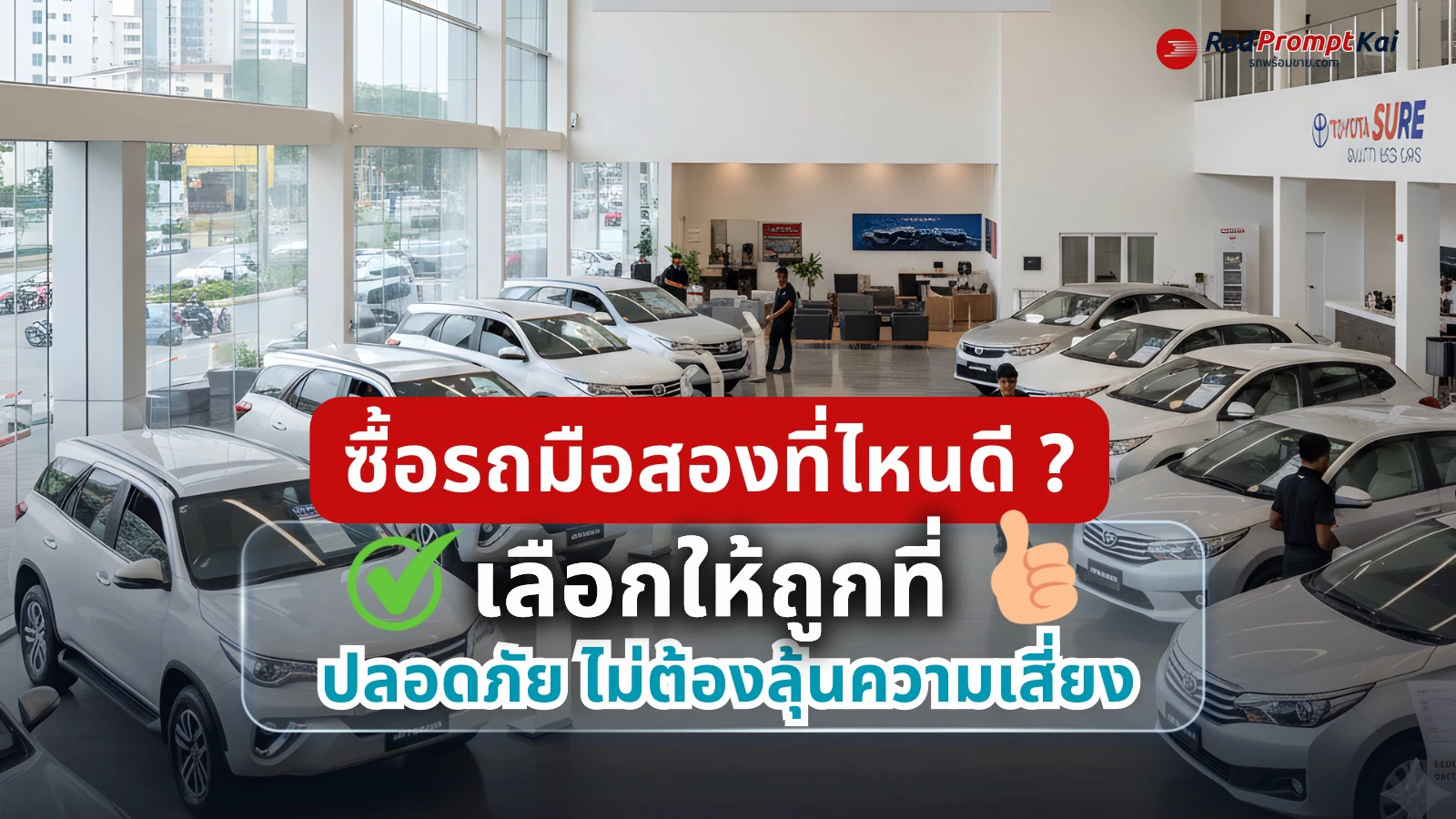 ซื้อรถมือสองที่ไหนดี? เลือกให้ถูกที่ ปลอดภัย ไม่ต้องลุ้นความเสี่ยง