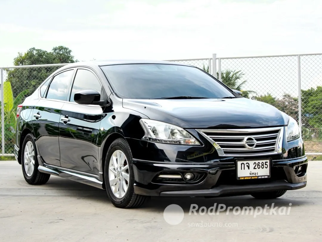 🔥 NNISSAN SYLPHY, 1.6 S ปี 2013 (VAT.)  โฉม ปี12-ปัจจุบัน เกียร์ ธรรมดา สีดำ เครื่อง เบนซิน ไมล์เพียง 160,885 km.