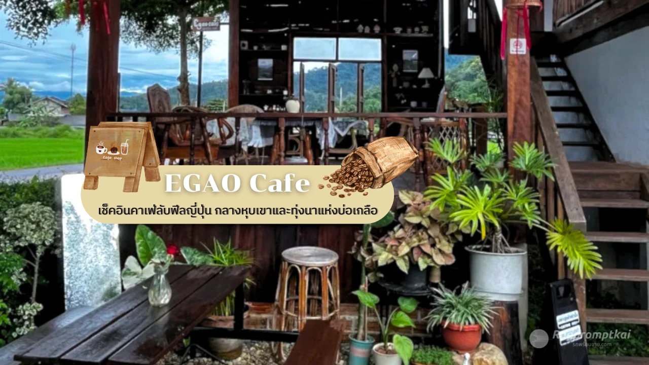 EGAO cafe | คาเฟ่กลางทุ่งนา บ่อเกลือ