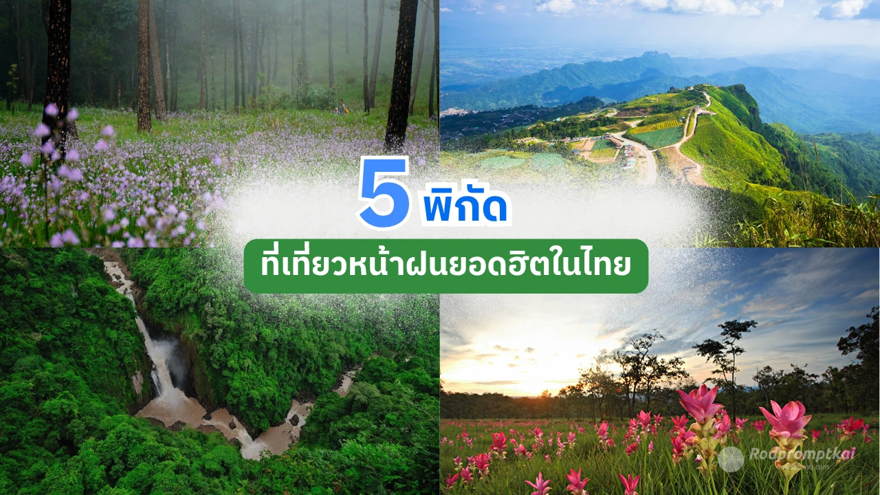 5 พิกัดที่เที่ยวหน้าฝน ยอดฮิตในไทย 2569